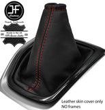 RED STITCH TOP GRAIN LEATHER MANUAL GEAR GAITER FITS NISSAN X TRAIL T32 14-19