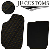 YELLOW DIAMOND STITCH VINYL 4XTAILORED FLOOR CARPET FOR FIAT STILO 01-07 JF1