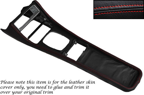 RED STITCH FITS PORSCHE 944 968 86-95 CENTRE CONSOLE TUNNEL LEATHER COVER ONLY