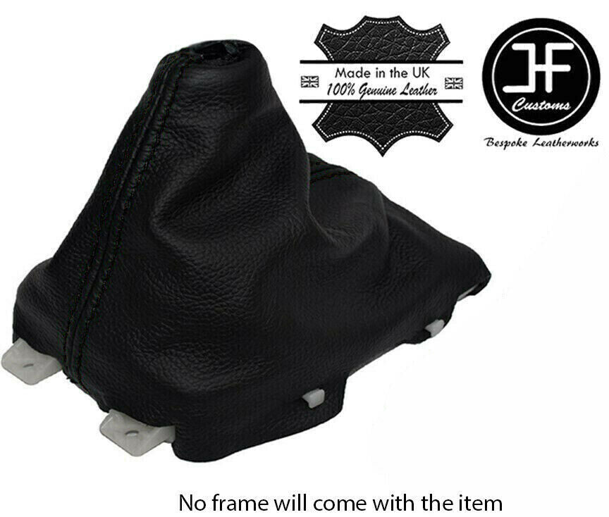 BLACK STITCH LEATHER MANUAL GEAR GAITER COVER FITS MAZDA 3 BM 2013-2017