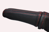red stitch FITS FORD ESCORT MK6 & RS2000 95-00 LEATHER HANDBRAKE HANDLE COVER