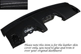 WHITE STITCH DASH LEATHER SKIN COVER FITS SMART FORTWO PASSION CITY 451 07-10