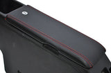 FITS DAIHATSU COPEN BLACK LEATHER ARMREST COVER red CUSTOM NEW MADE IN UK