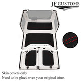 RED STITCH LUXE SUEDE HEADLINER COVER FOR JEEP WRANGLER JK 11-17 4 DR CUSTOM NEW