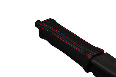 red stitch FITS AUDI 80 90 QUATTRO 87-94 HANDBRAKE HANDLE LEATHER COVER ONLY
