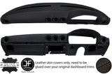 BROWN STITCH DASH DASHBOARD REAL LEATHER COVER FITS MERCEDES SL C107 R107 71-89