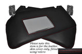 RED STITCH FITS NISSAN NAVARA D40 PATHFINDER R51 05-13 2X SUN VISOR  COVERS