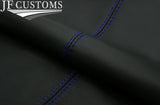 BLUE STITCHING ITALIAN LEATHER GEAR GAITER COVER FITS ROVER SD1 VITESSE