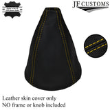 YELLOW STITCH FITS SAAB 900 CLASSIC 1978-1994 GAITER SHIFT BOOT  REAL LEATHER