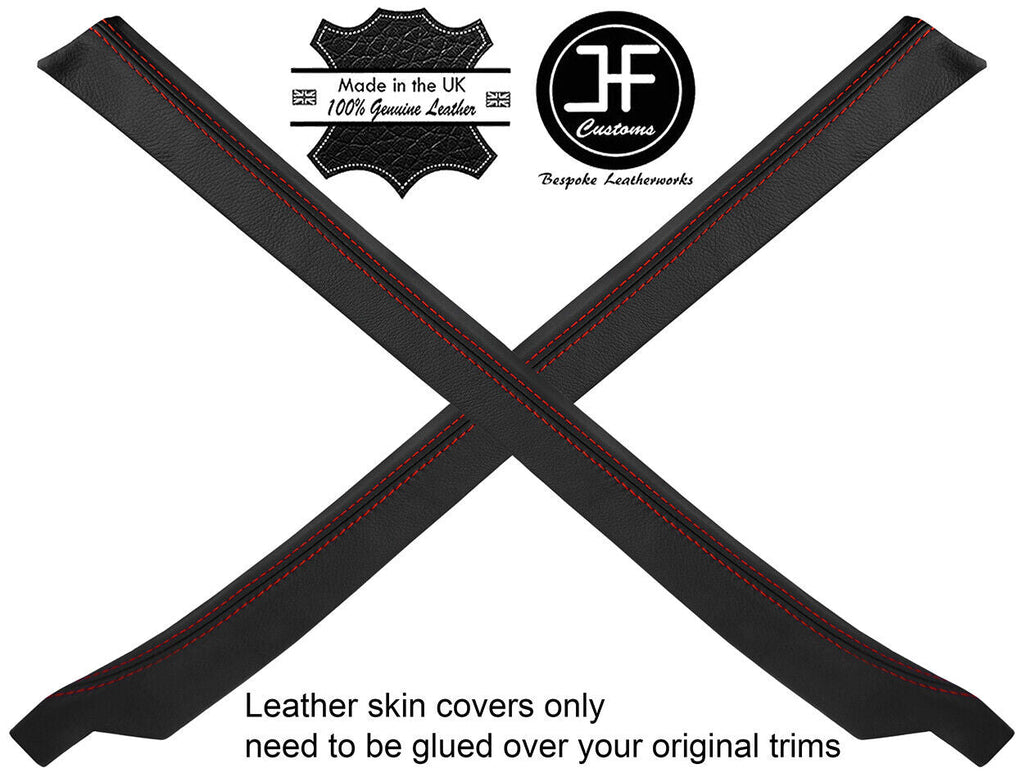 RED STITCH 2X REAR QUARTER CAPPING LEATHER COVERS FITS PORSCHE 911 964 993 SC