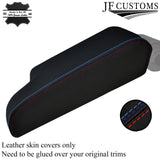 TRI STITCHING FITS BMW 3SERIES E46 98-05 ARMREST BLACK REAL LEATHER COVER ONLY