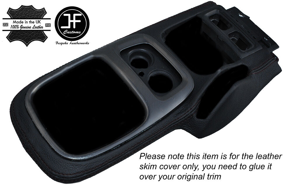 BLACK STICH CENTRE CONSOLE GEAR SURROUND TRIM SKIN COVER FITS HONDA S2000 99-03