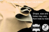 CREAM LEATHER 20 SQ FT HALF HIDE QUALITY TOP GRAIN GENUINE LEATHER CUSTOM NEW
