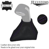 FITS VW PASSAT B6 05-10 PURPLE STITCH DSG AUTOMATIC GEAR LEATHER COVER