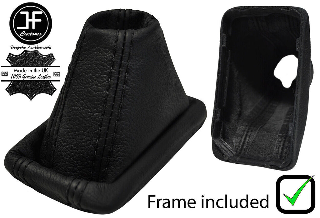 BLACK STITCH LEATHER AUTOMATIC DSG GEAR+PLASTIC FRAME FITS SKODA SUPERB 08-14