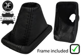 BLACK STITCH LEATHER AUTOMATIC DSG GEAR+PLASTIC FRAME FITS SKODA SUPERB 08-14