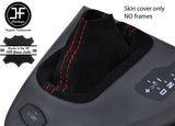 RED STITCH AUTO AUTOMATIC SUEDE GEAR GAITER FITS BMW 6 SERIES E63 E64 04-06