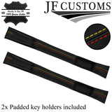 ABARTH STITCH LEATHER 2X CAR KEY HOLDER PROTECTOR FOR FIAT 500 & ABARTH 07-19