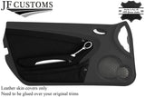 BLACK STITCH 2X DOOR CARD KIT LEATHER COVERS FITS MERCEDES SLK R171 04-11