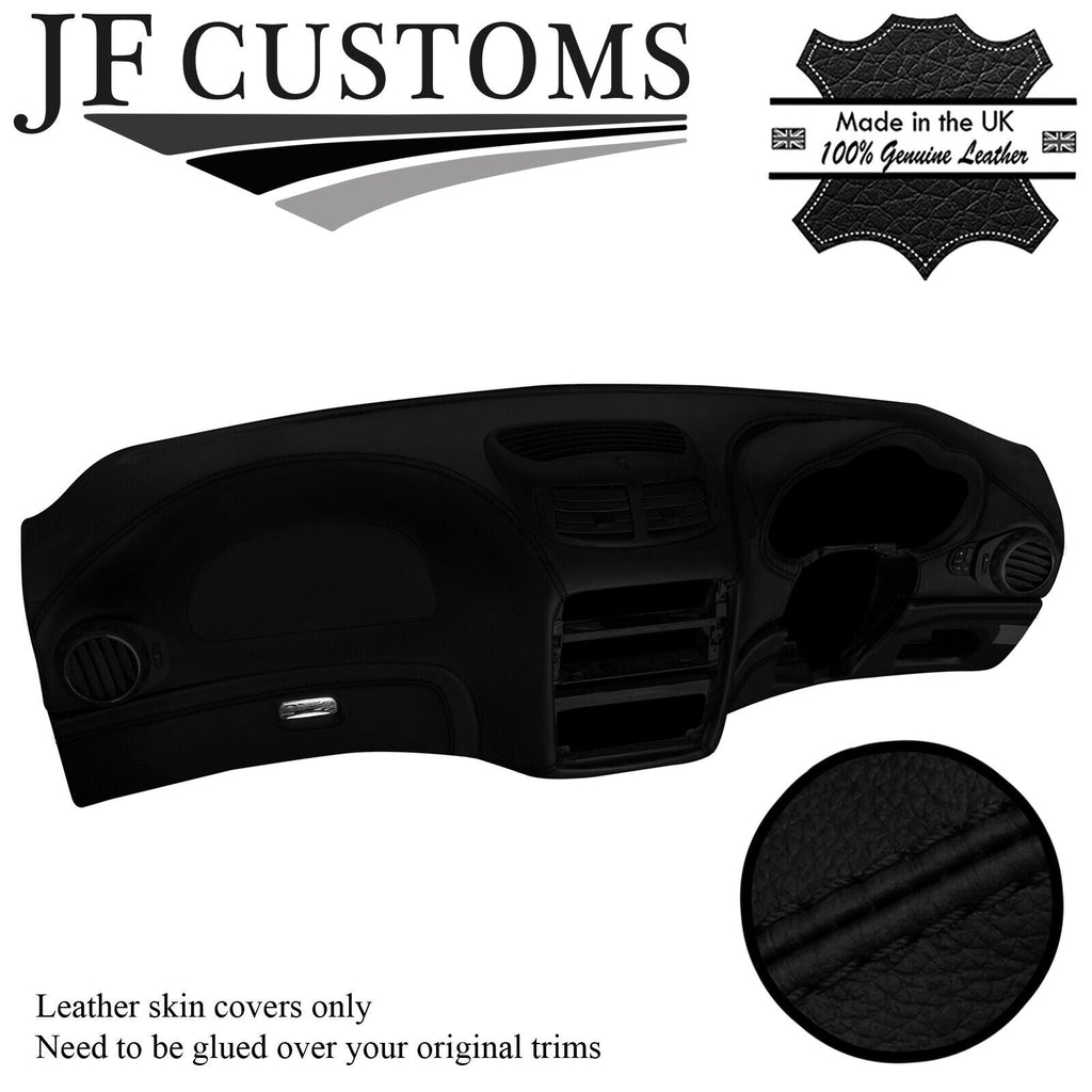 BLACK STITCH TOP-GRAIN LEATHER DASH DASHBOARD COVER FITS ALFA ROMEO 147 01-10