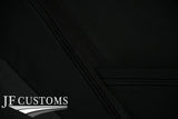 BLACK STITCH 2X FRONT DOOR TRIM KIT LEATHER COVERS FOR SMART FORTWO 451 07-14