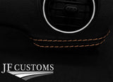 BEIGE STITCH LEATHER 2X FRONT DASH TRIM COVERS FITS MAZDA MX5 MK3 NC 05-14