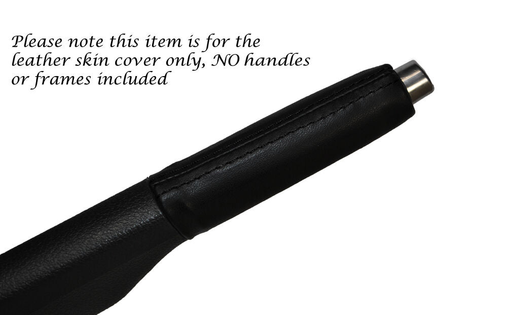 BLACK STITCH HANDBRAKE HANDLE LEATHER COVER FITS VW GOLF MK5 MK6 JETTA  04-13