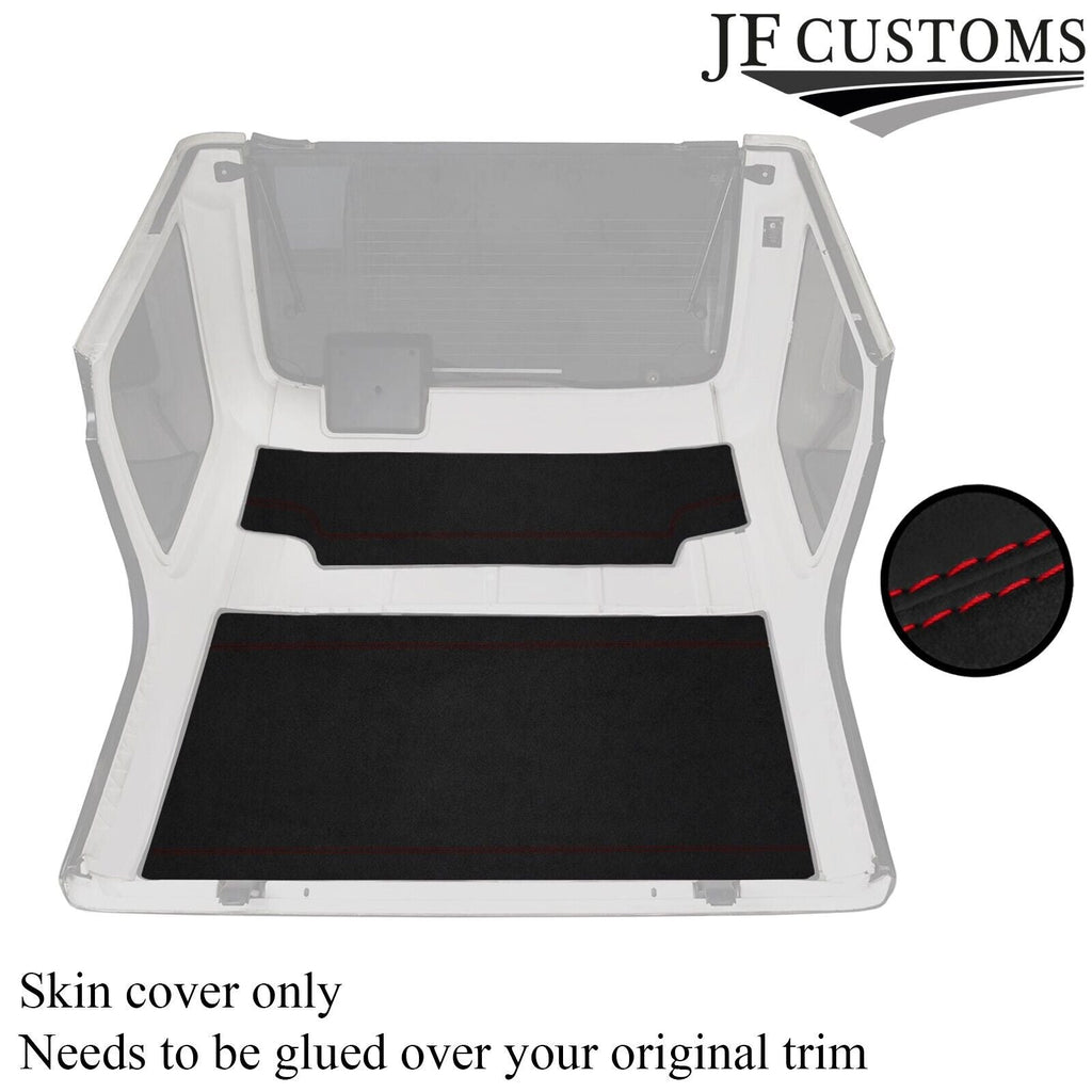 RED STITCH LUXE SUEDE HEADLINER COVER FOR JEEP WRANGLER TJ 1997-2006 CUSTOM NEW
