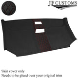 DSG2 D RED STITCH D GREY SUEDE FRONT HEADLINER COVER FITS VW T5 TRANSPORTER