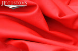 RED LEATHER 2X DOOR HANDLE ARMREST COVER FOR BMW 2002 E10 TI TII TURBO