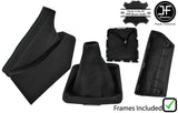 BLACK STITCH LTHR GEAR+HANDBRAKE GAITER+FRAME FOR SUBARU IMPREZA WRX STI 08-14