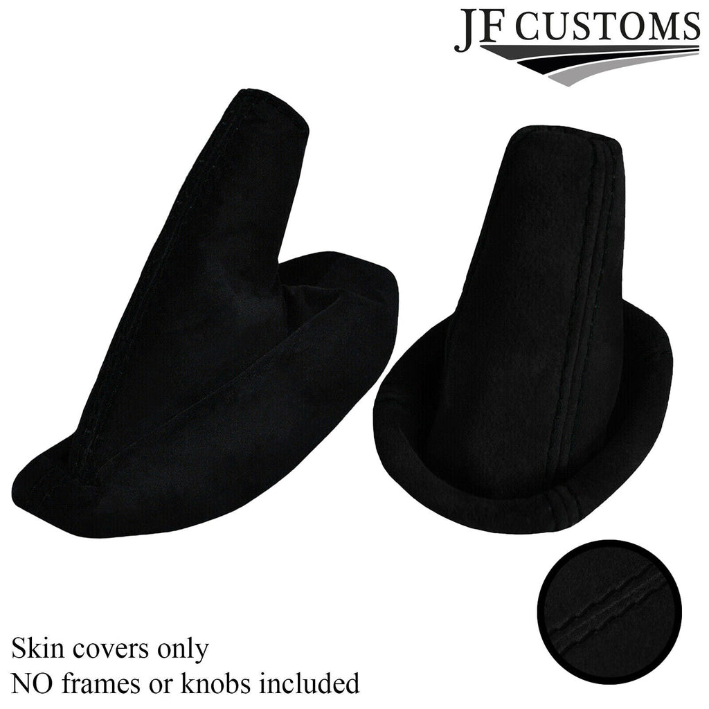 BLACK STITCH SUEDE GEAR+HANDBRAKE SET FOR LOTUS ELISE EXIGE 2004-2014 CUSTOM NEW