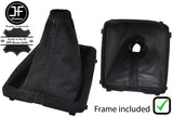 BLACK STITCH SUEDE GEAR GAITER WITH PLASTIC FRAME FOR FORD FOCUS MK2 FL 08-2011