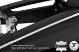 BLACK STITCH 2X CONSOLE TRIM COVERS FITS MERCEDES GL CLASS X164 2006-2012