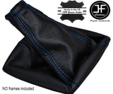 BLUE STITCH MANUAL LEATHER GEAR GAITER FITS VAUXHALL OPEL MERIVA MKI 2002-10