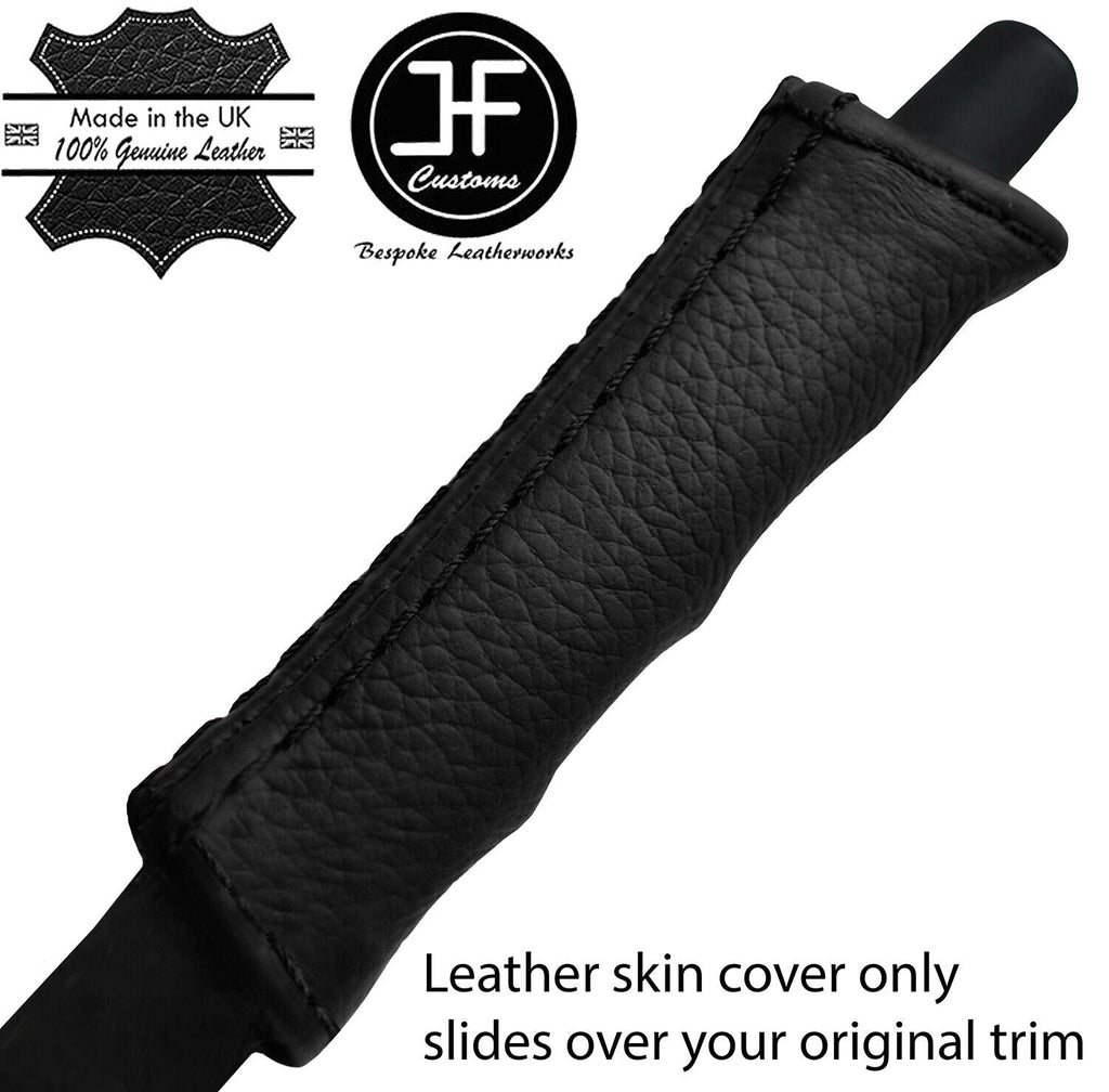 BLACK TOP GRAIN LEATHER HANDBRAKE HANDLE COVER FOR PORSCHE 911 912 930 63-90