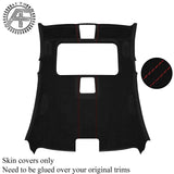 RED STITCH LUXE SUEDE SUNROOF HEADLINER COVER FOR BMW 3 SERIES E90 SALOON