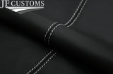 WHITE STITCH 2X REAR QUARTER DOOR PANEL COVERS FOR JAGUAR XK8 X100 96-04