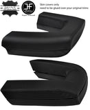 BLACK STITCH ROLL OVER BAR CARBON VINYL COVERS FITS BMW Z4 E85 ROADSTER 03-09