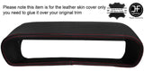 RED STITCH BINNACLE HOOD CLUSTER LEATHER COVER FITS DELOREAN DMC-12 1981-1983