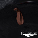 BROWN LEATHER TAILGATE BOOT PULL STRAP HANDLE FITS FIAT 500 ABARTH 07-16