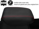 RED  STITCH REAL LEATHER ARMREST LID COVER FITS HONDA CRV CR-V 2015-2018