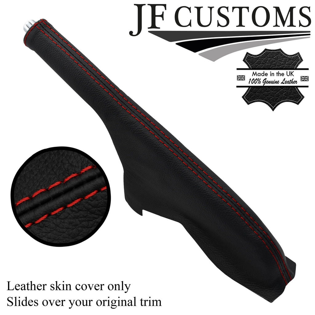 D RED STITCH ITALIAN TOP-GRAIN LEATHER HANDBRAKE COVER FITS HONDA PRELUDE 92-96