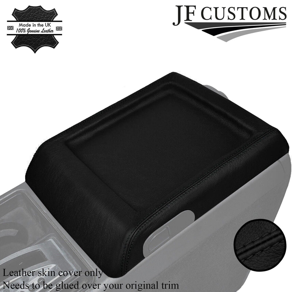 BLACK STITCH CENTER CONSOLE ARMREST LID LEATHER SKIN COVER FITS HUMMER H2 03-07