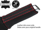 RED STITCH REAL LEATHER HANDBRAKE HANDLE COVER FOR VAUXHALL OPEL ADAM 12 18