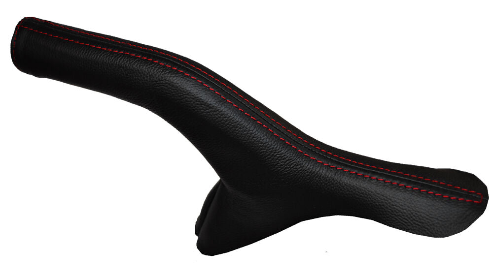 RED STITCHING LEATHER HANDBRAKE GAITER FITS KIA SOUL 2009-2014 CUSTOM NEW