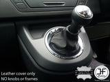BLACK REAL LEATHER MANUAL GEAR GAITER FITS CITROEN C4 PICASSO 2006-2013