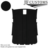 BLACK STITCH SUEDE ROOF HEADLINER COVER FOR VW POLO 6R 09-14 5DR CUSTOM NEW
