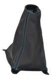 FITS Hyundai GETZ LEATHER GEAR GAITER SHIFT BOOT blue st CUSTOM NEW MADE IN UK