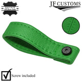 GREEN LEATHER TAILGATE BOOT PULL STRAP HANDLE FITS FIAT 500 ABARTH 07-16
